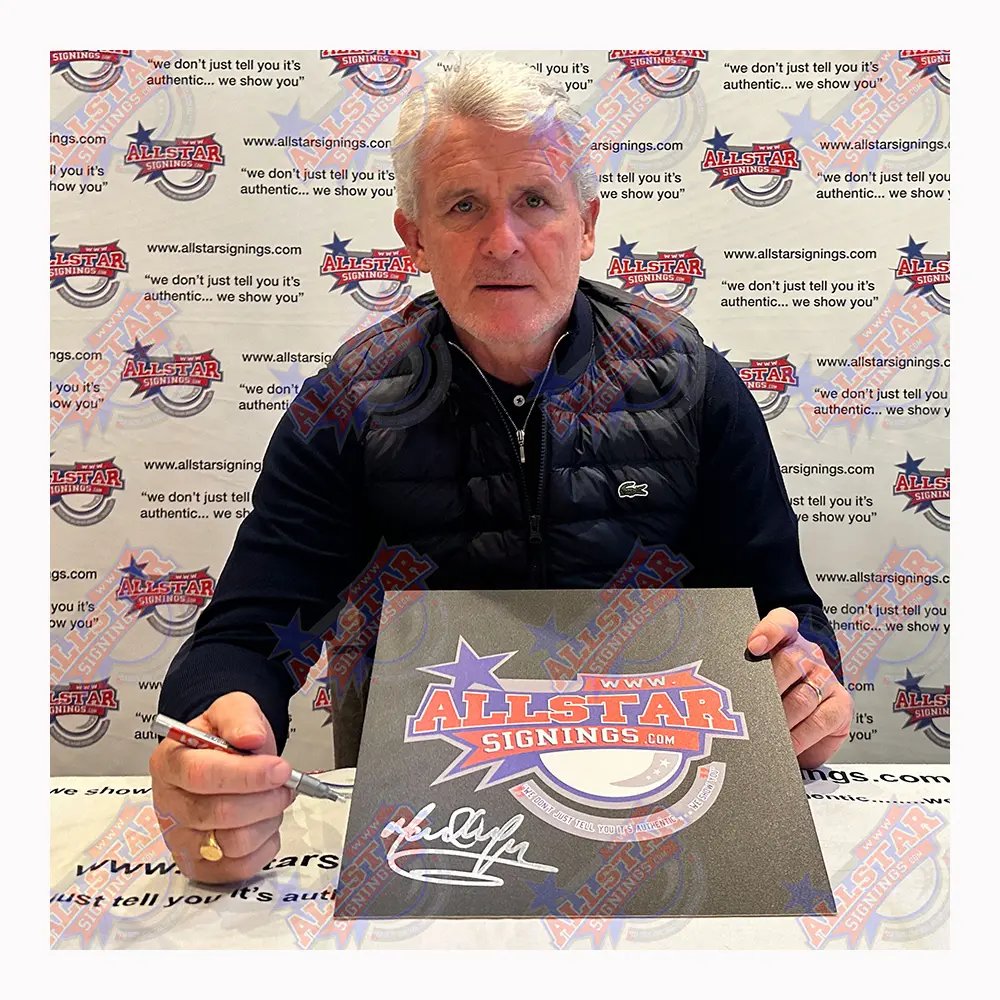 Mark Hughes signed 1991 ECWC Final signed storyboard