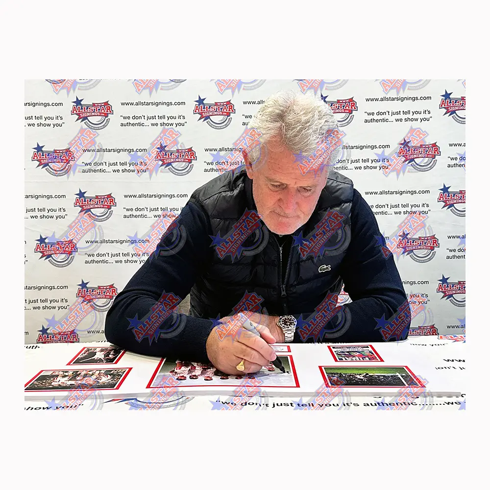 Mark Hughes signed 1991 ECWC Final signed storyboard