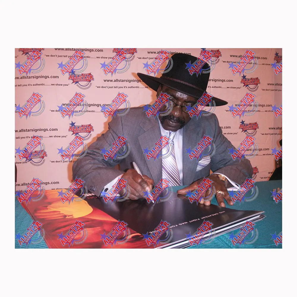 Rubin Hurricane Carter & John Artis signed 24x18 inch The Hurricane movie poster
