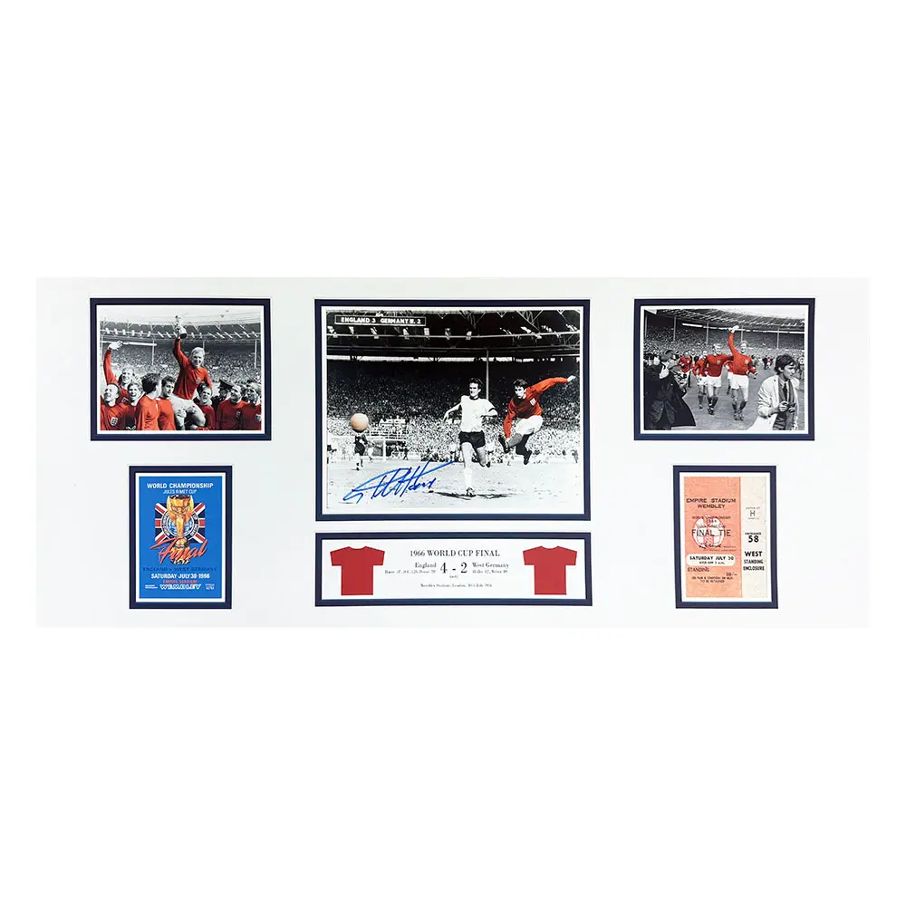 Sir Geoff Hurst signed England 1966 World Cup Final storyboard photo
