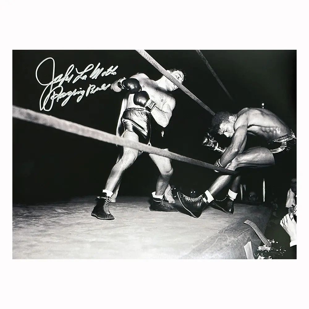 Jake La Motta Raging Bull signed 16x12 photo