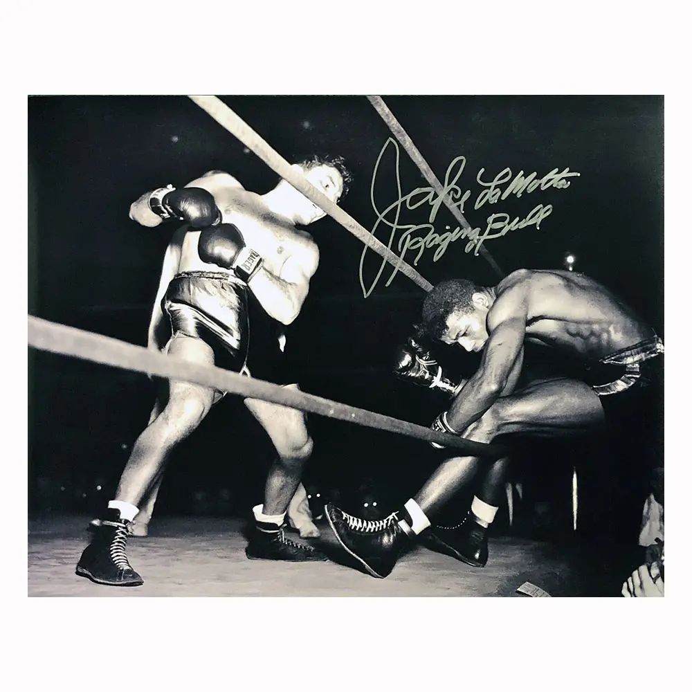 Jake La Motta Raging Bull signed 16x20 photo