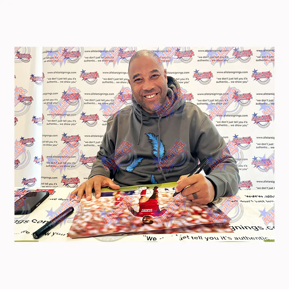 John Barnes signed Liverpool photo