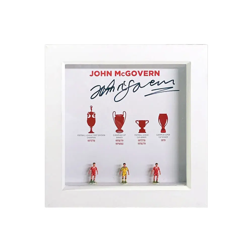 John McGovern signed hand painted Nottingham Forest Subbuteo display