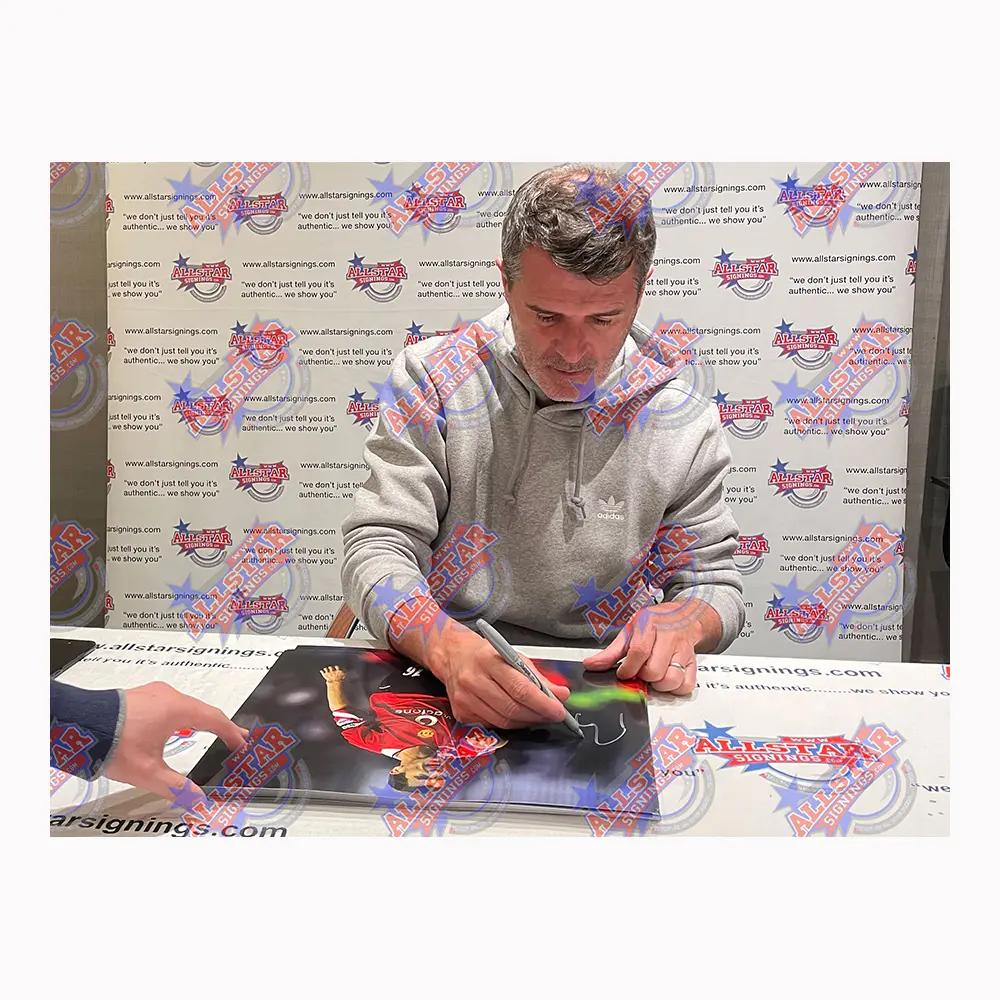 Roy Keane signed Manchester United photo