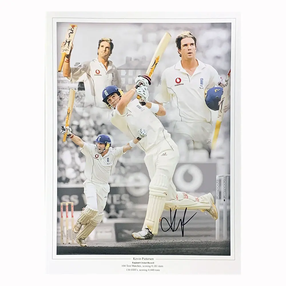 Kevin Pietersen signed England Cricket photo