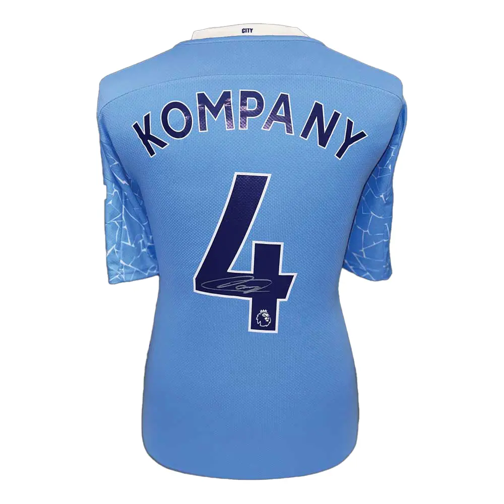 Vincent Kompany signed Manchester City shirt