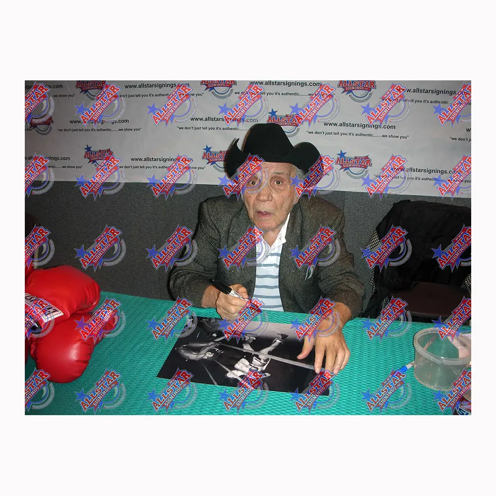 Jake La Motta Raging Bull signed 16x12 photo