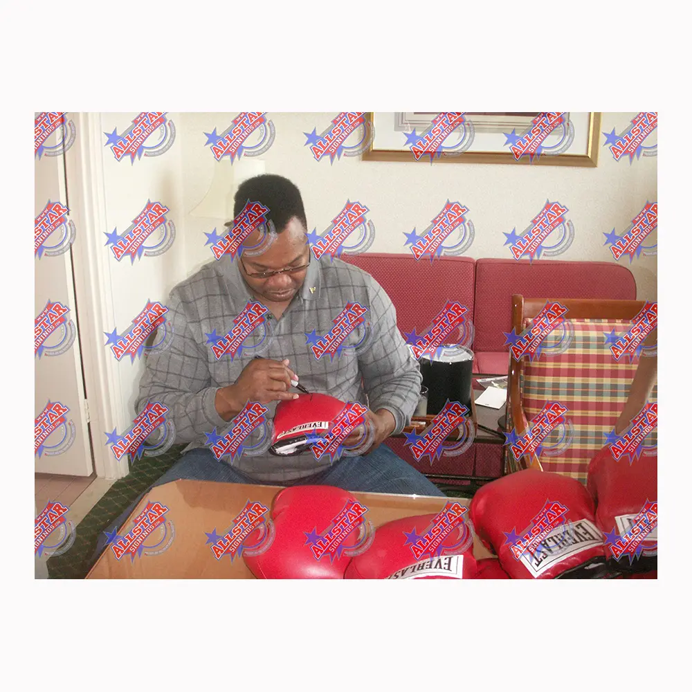 Larry Holmes & Ken Norton dual signed boxing glove