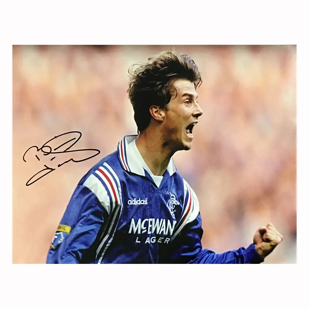 Brian Laudrup signed Rangers photo