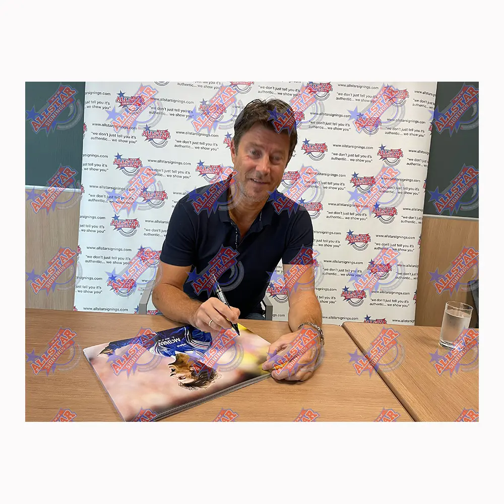 Brian Laudrup signed Rangers photo
