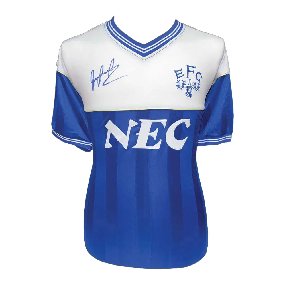 Gary Lineker signed Everton 1986 shirt