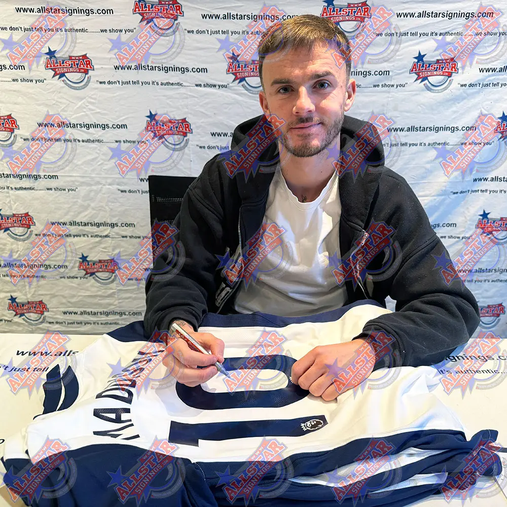 James Maddison signed Tottenham 2024/25 Home shirt