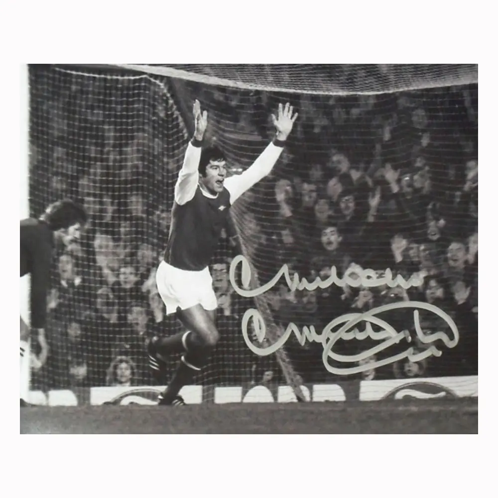 Malcolm Macdonald signed Arsenal 10x8 photo.
