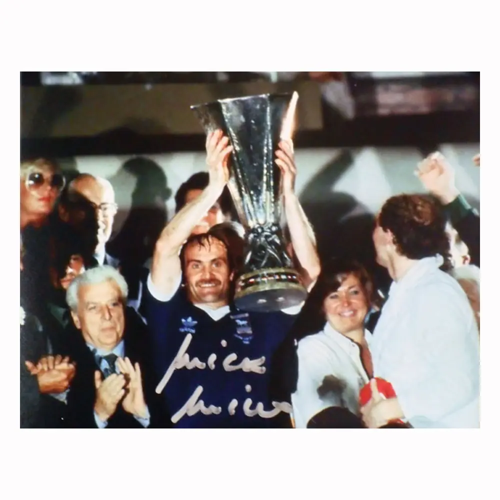 Mick Mills signed UEFA Cup Final photo