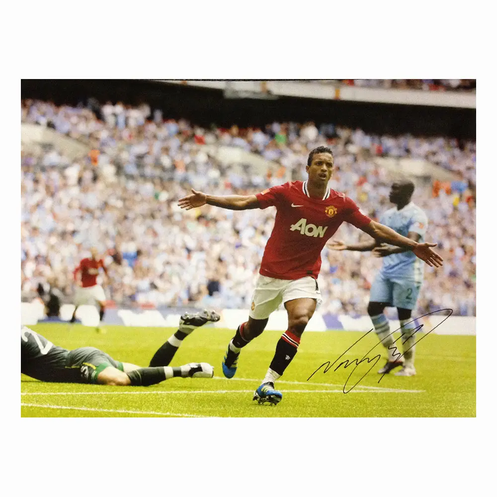 Nani signed Manchester United photo.