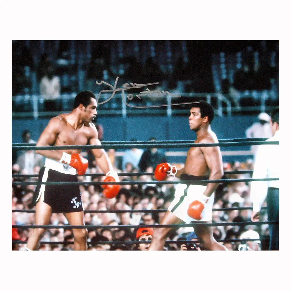 Ken Norton signed 16x12 photo vs Muhammad Ali