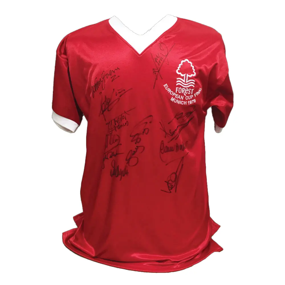 1979 Nottingham Forest European Cup Final signed shirt.