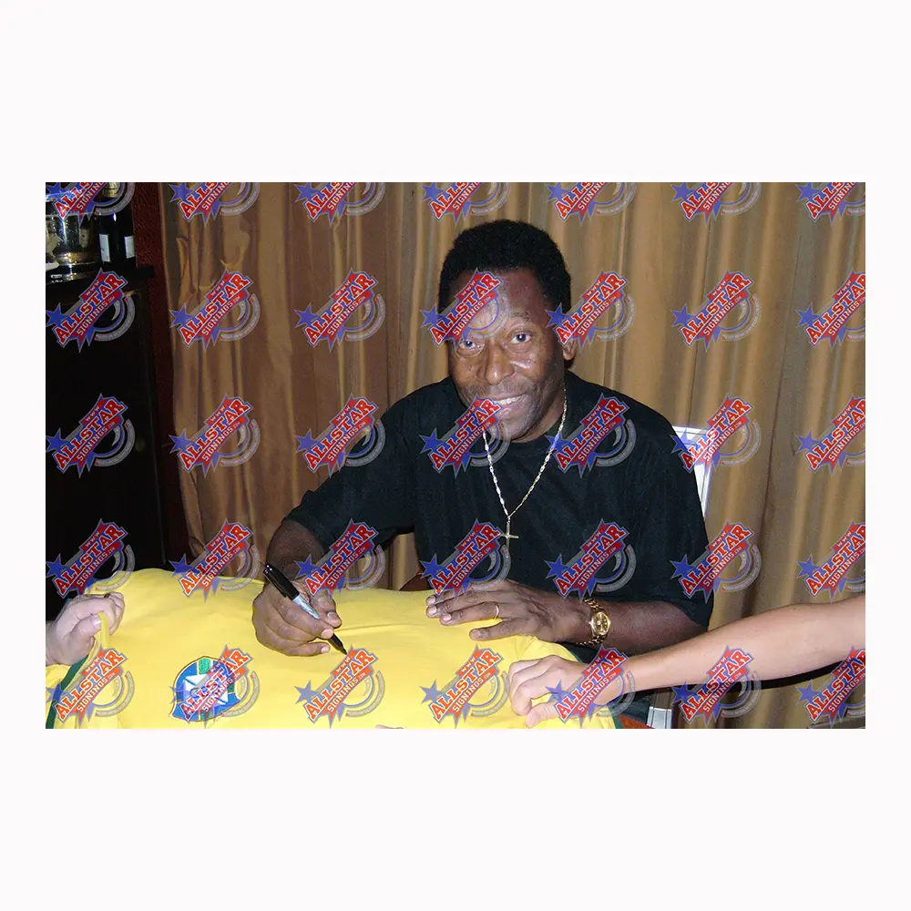 Pele signed Brazil 1970 shirt