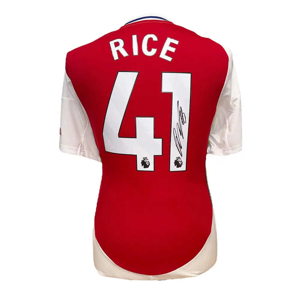 Declan Rice signed Arsenal 2024/25 Home shirt