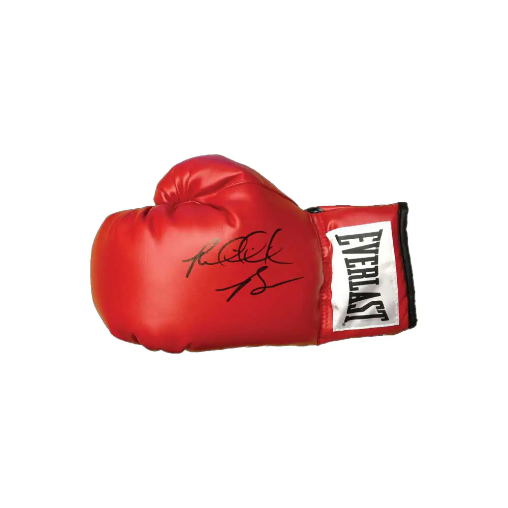 Riddick Bowe signed boxing glove