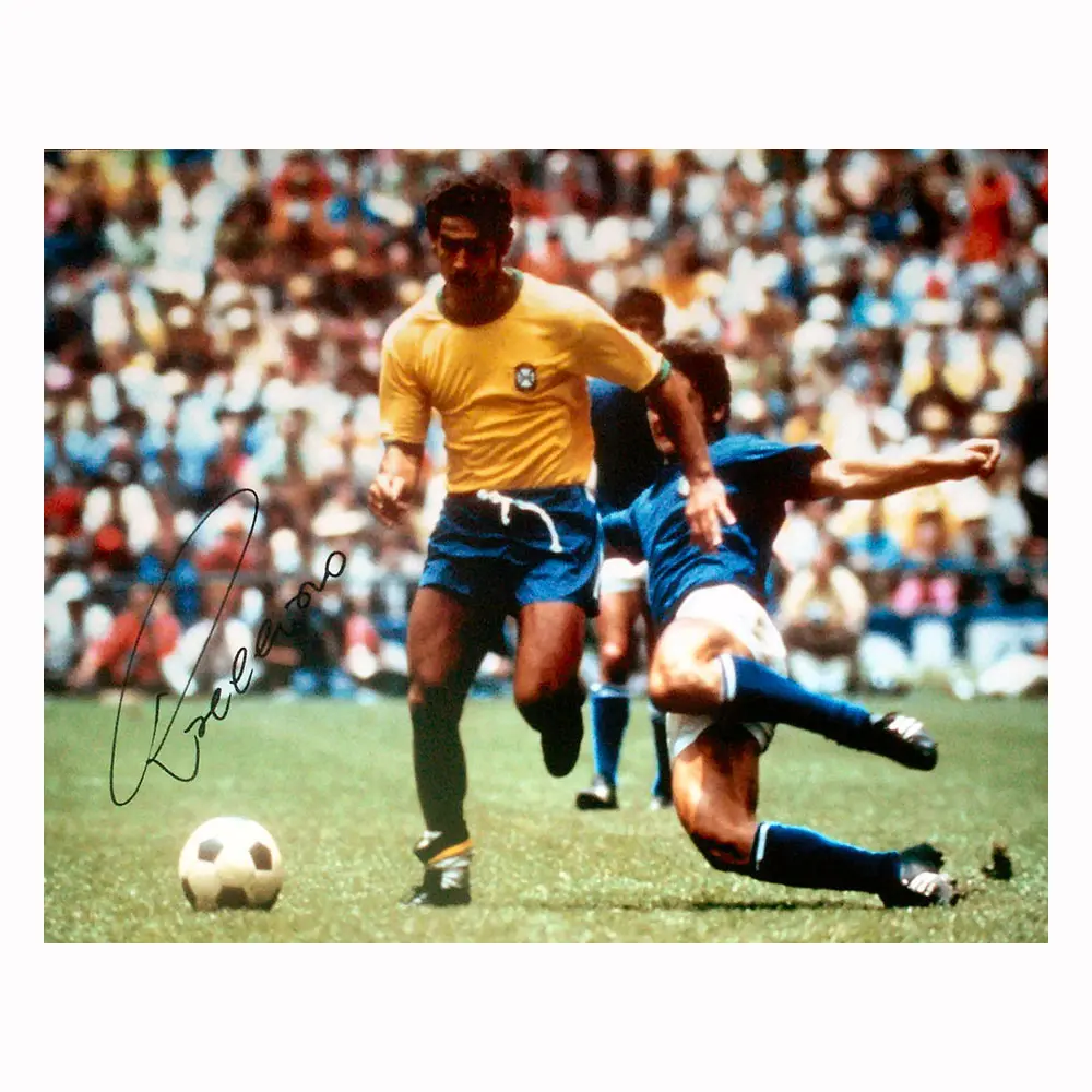 Rivellino signed 1970 World Cup Final photo