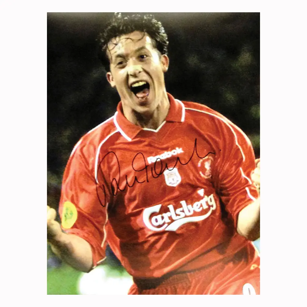 Robbie Fowler signed Liverpool photo
