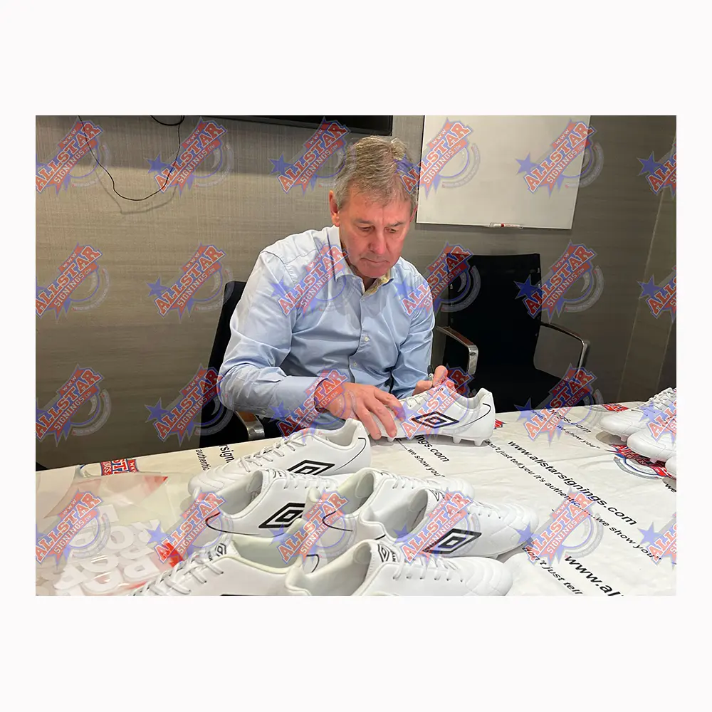 Bryan Robson signed Umbro football boot