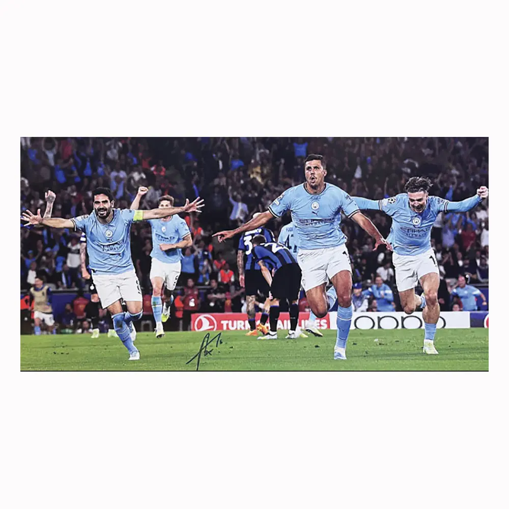 Rodri signed 2023 Champions League Final 30x16 photo