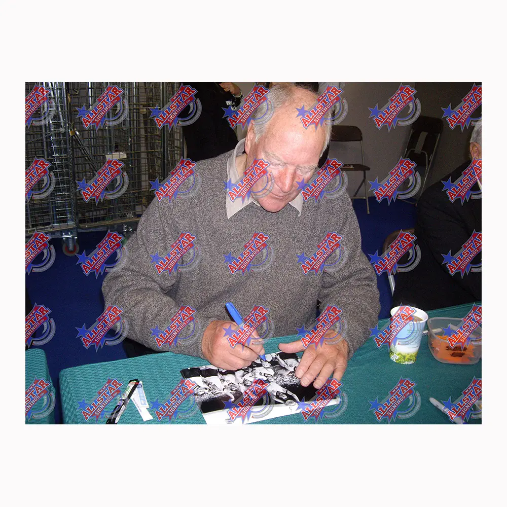 Ron Flowers signed Wolves FA Cup Final photo