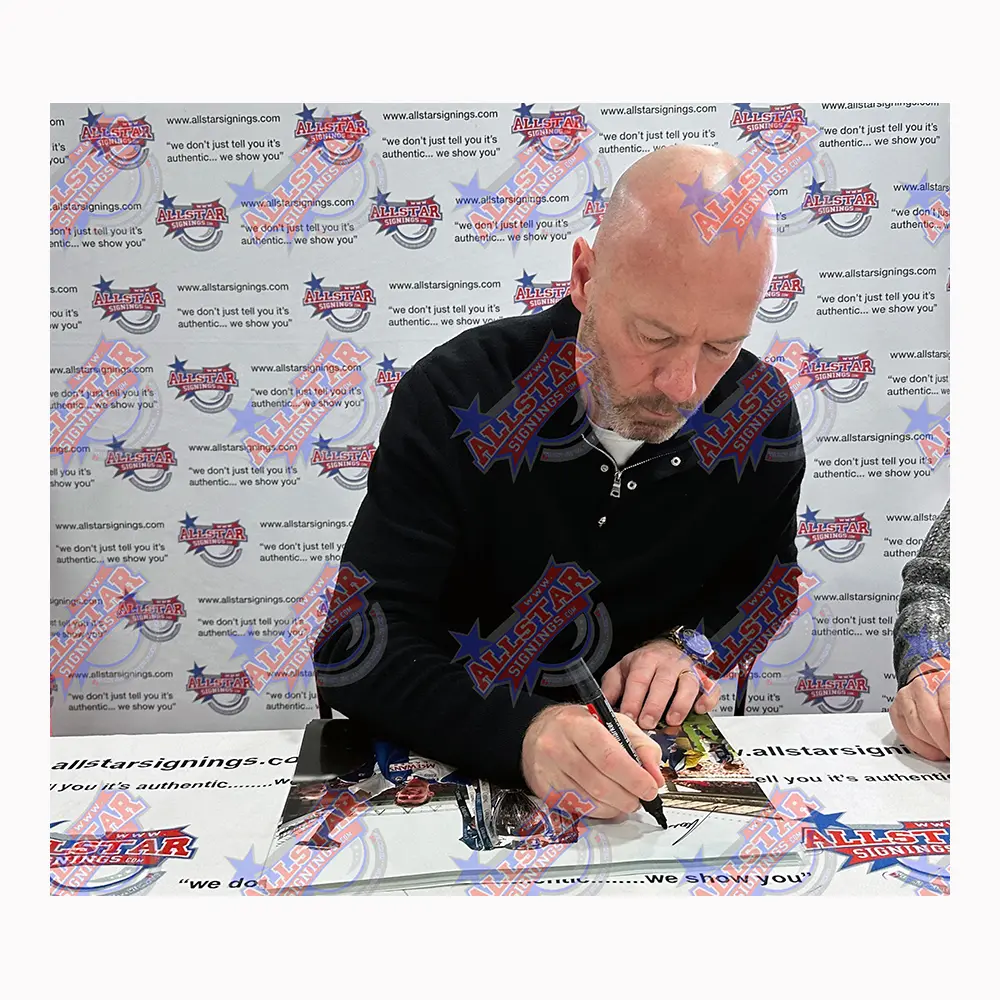 Alan Shearer & Chris Sutton dual signed Blackburn Rovers photo