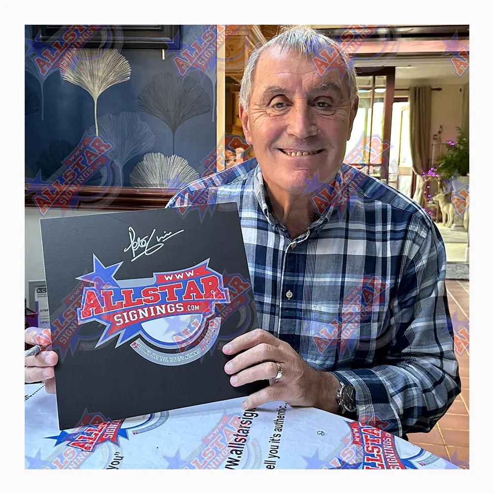 Peter Shilton signed Maradona "Hand of God" photo