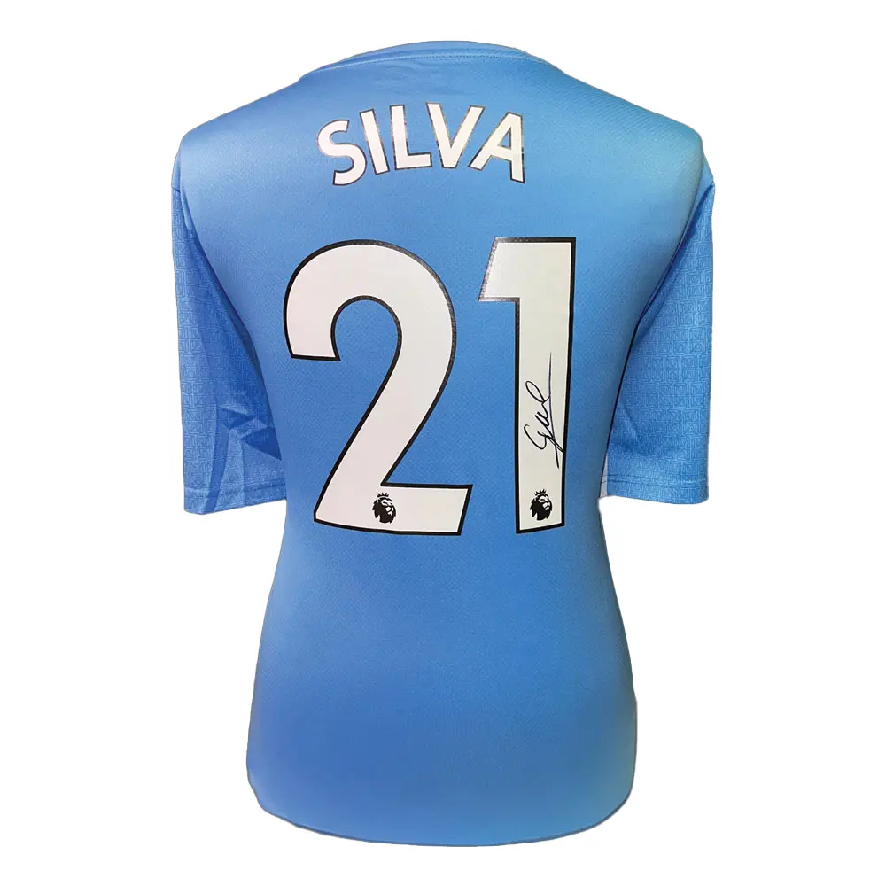 David Silva signed Manchester City shirt