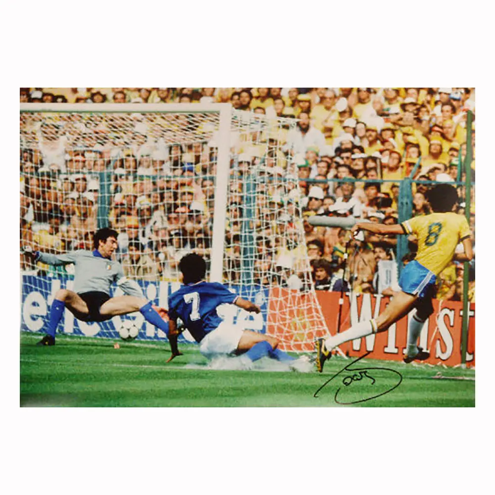 Socrates signed 1982 World Cup photo