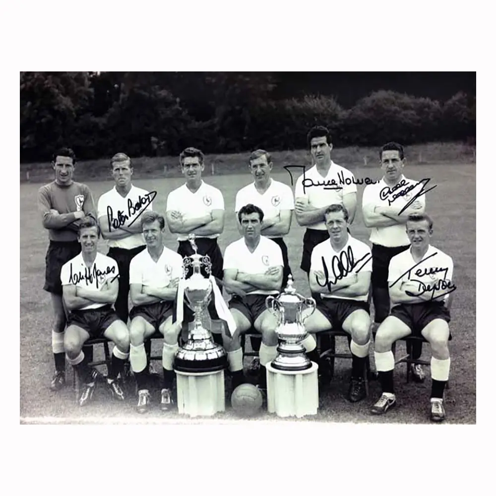 1961 Double Winners photo signed by 6.