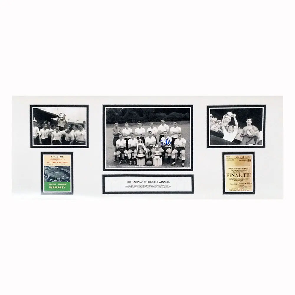 Les Allen signed Tottenham 1961 Double Winners storyboard.