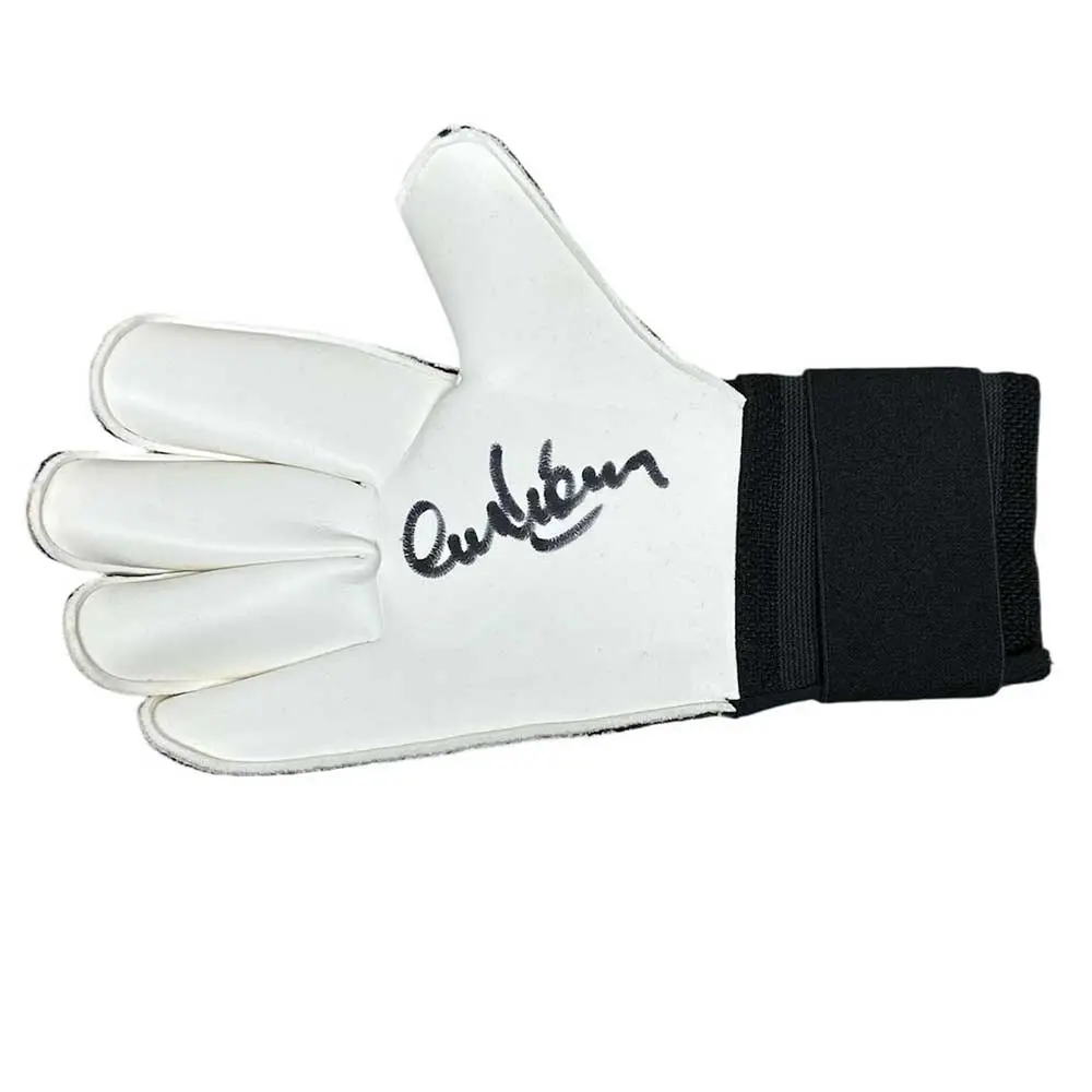 Alex Stepney signed goalkeeper glove