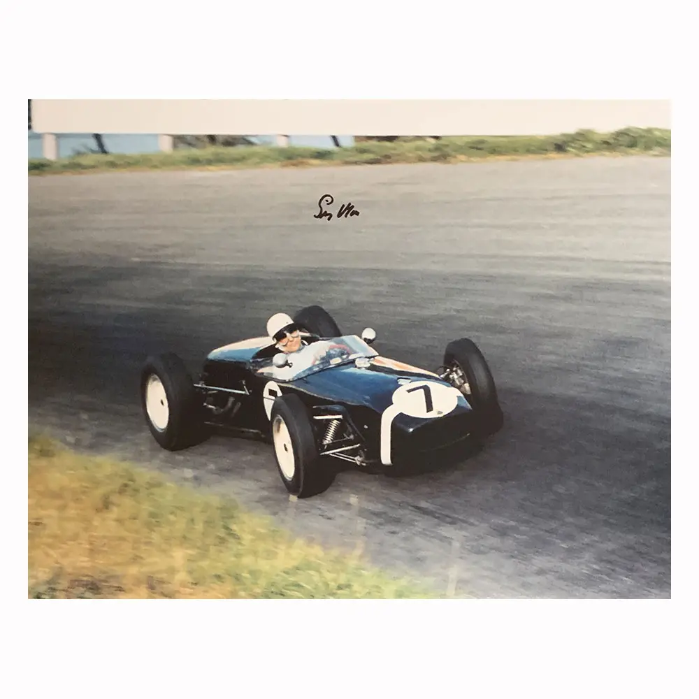 Stirling Moss signed 16x12 photo