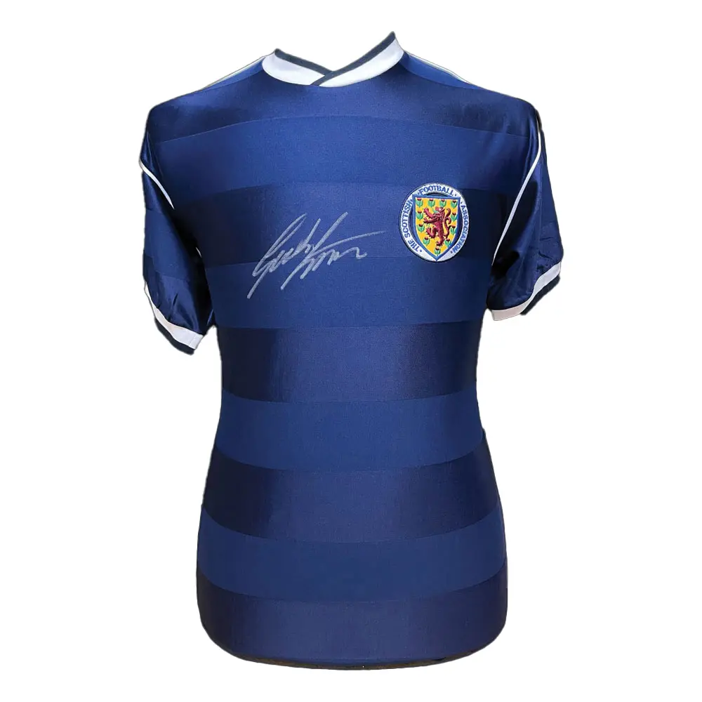 Gordon Strachan signed Scotland 1986 shirt