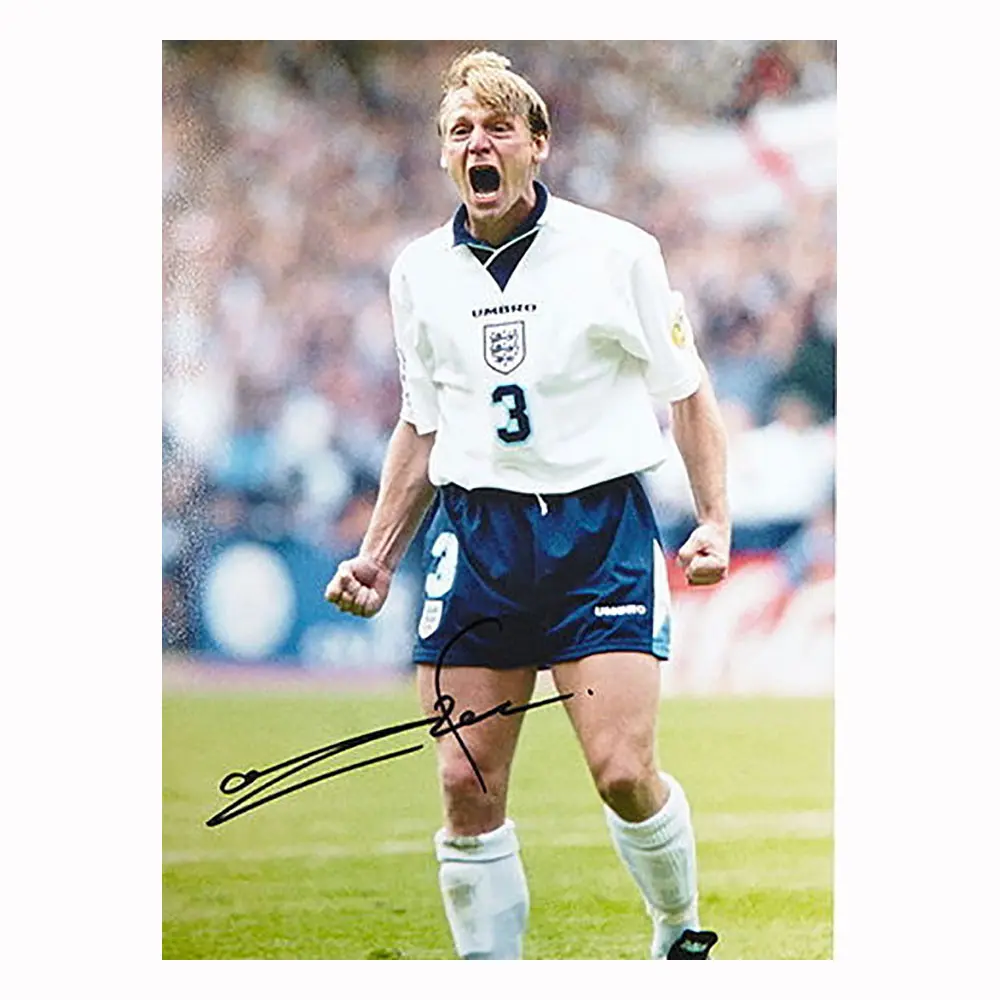 Stuart Pearce signed Euro 96 photo