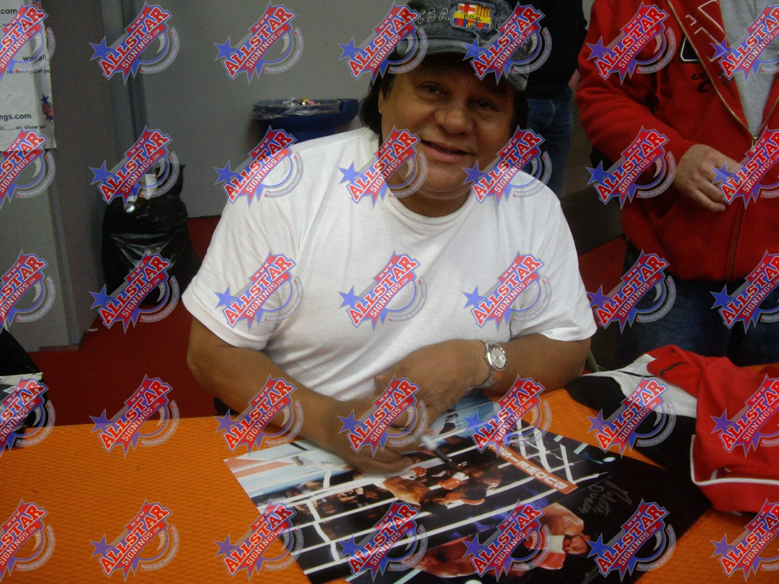 Sugar Ray Leonard & Roberto Duran dual signed photo