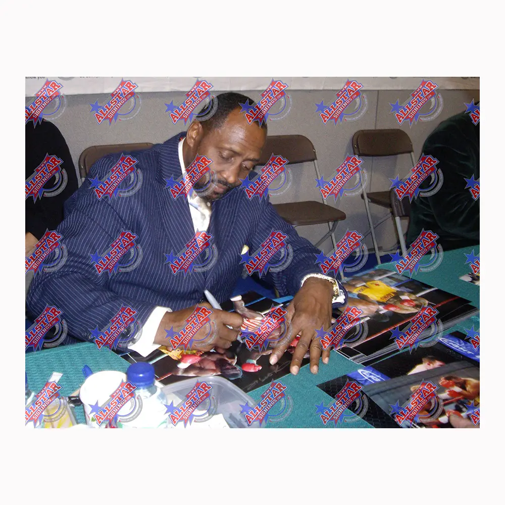 Sugar Ray Leonard & Thomas Hearns dual signed photo