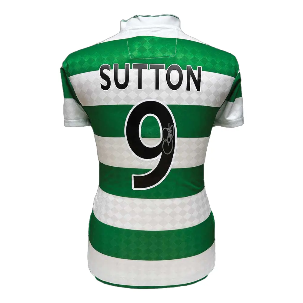 Chris Sutton signed Celtic retro shirt