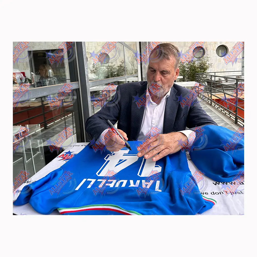 Marco Tardelli signed Italy 1982 shirt