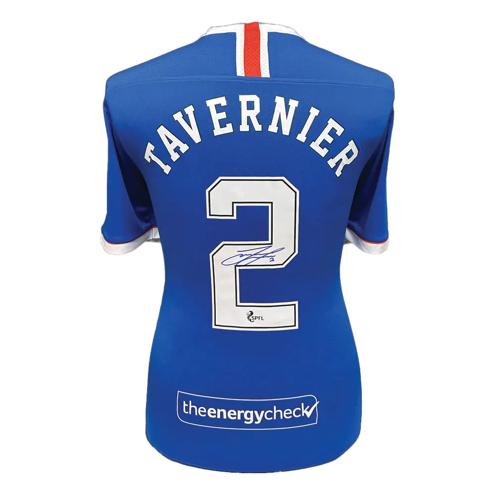 James Tavernier signed Rangers Champions 55 #2 shirt