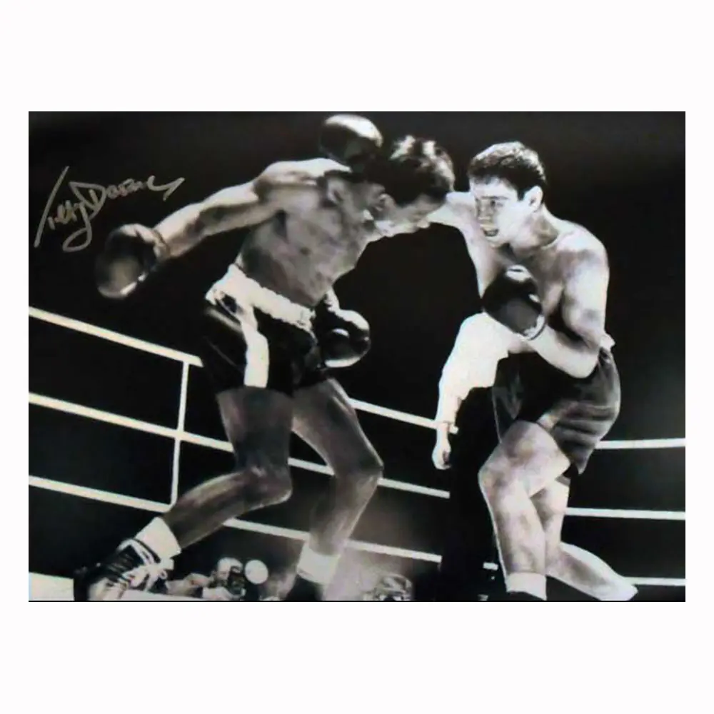 Terry Downes signed 16x12 photo