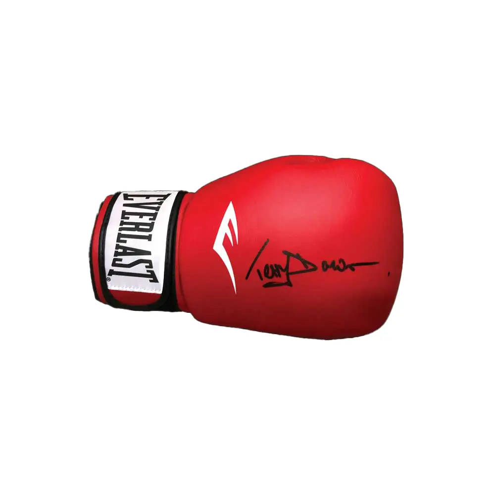 Terry Downes signed boxing glove