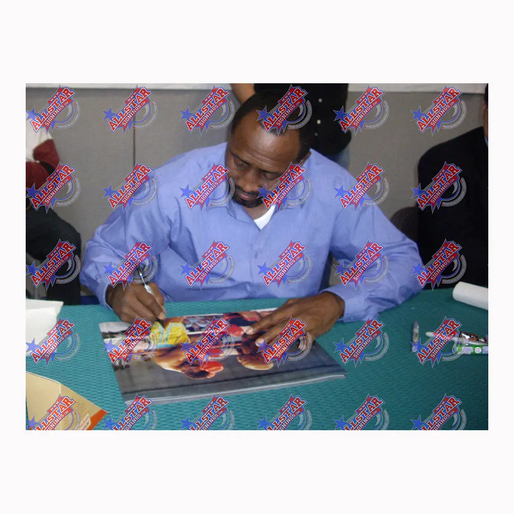 Thomas Hearns & Iran Barkley signed 16x12 photo