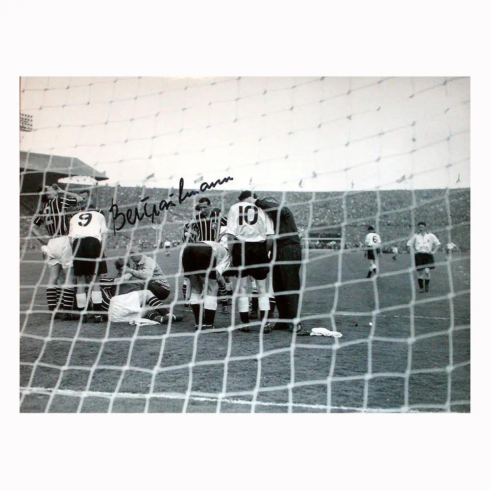 Bert Trautmann signed 1956 FA Cup Final photo (2)