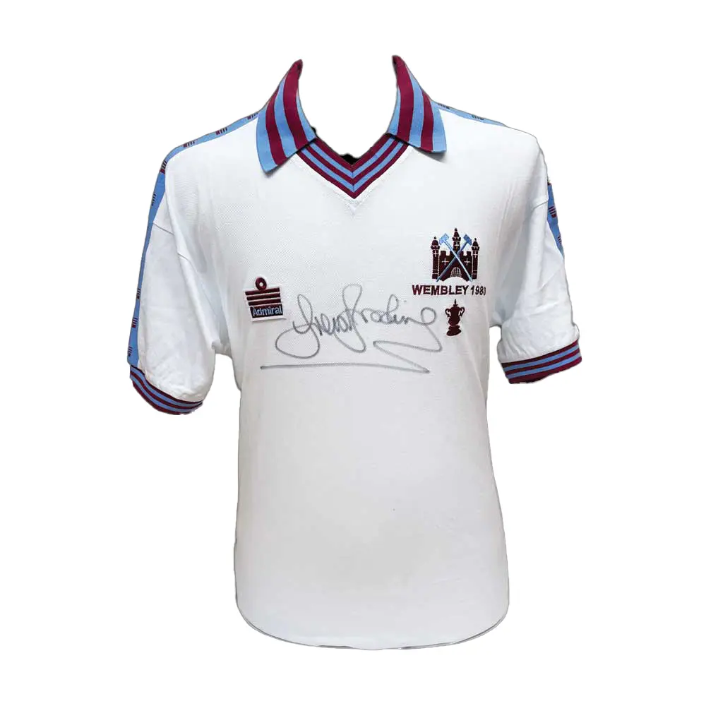 Sir Trevor Brooking signed 1980 FA Cup Final shirt